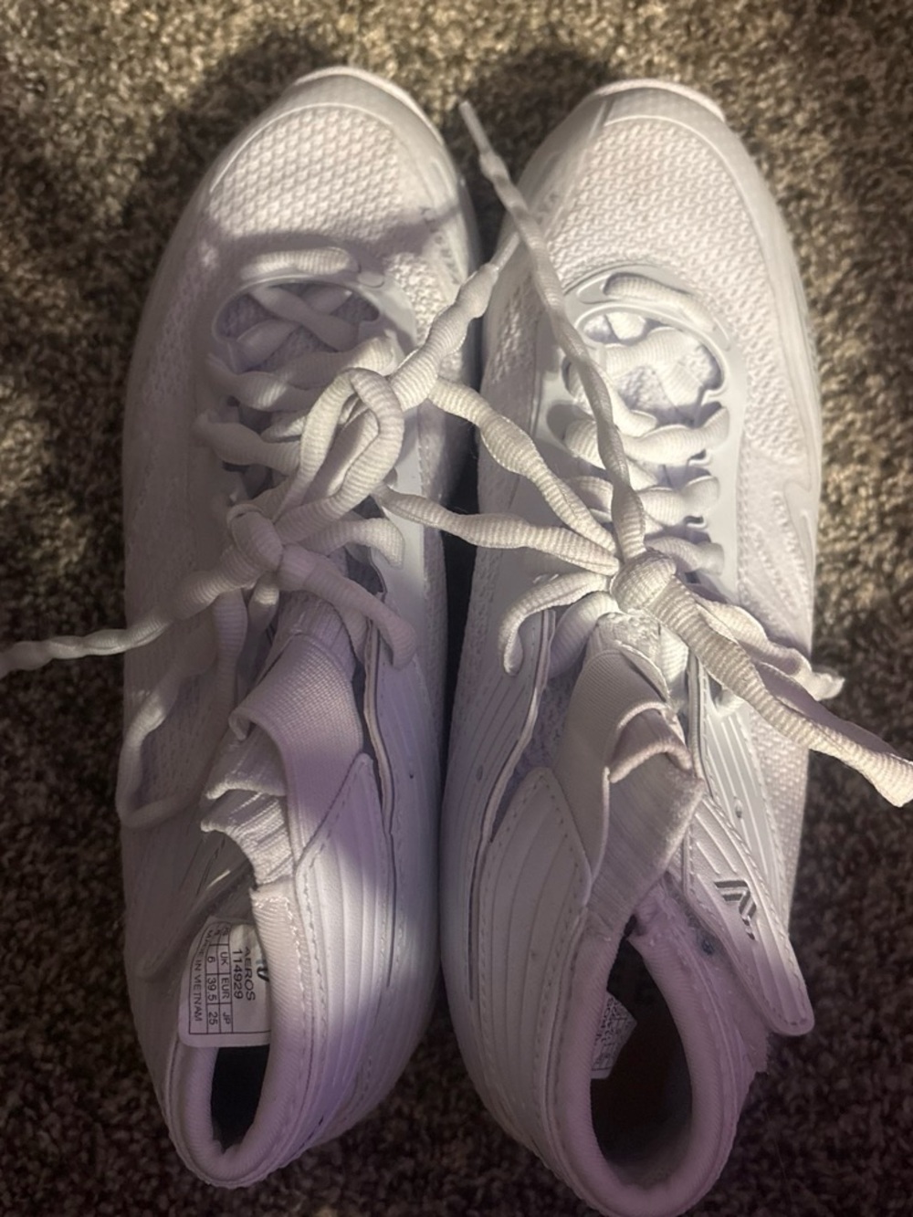Varsity White Women's Athletic Sneakers - Lace-Up Trainers
